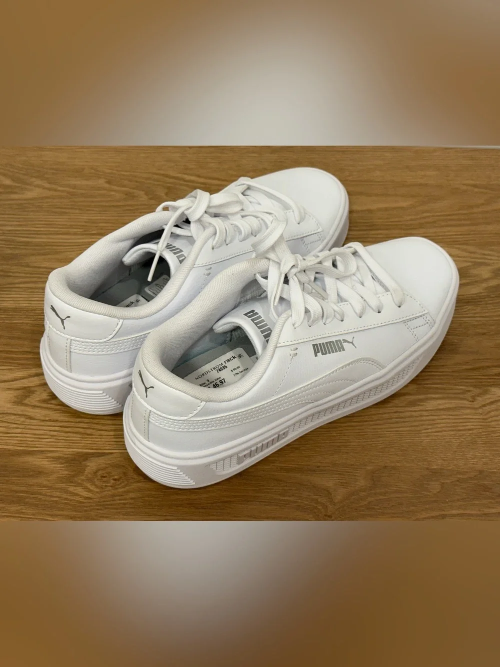 Puma Women's White Low-Top Platform Sneakers